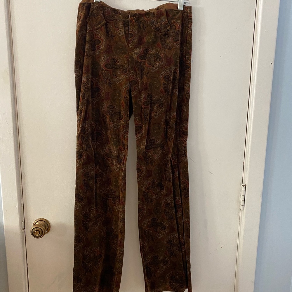 Beautiful paisley velvet pants